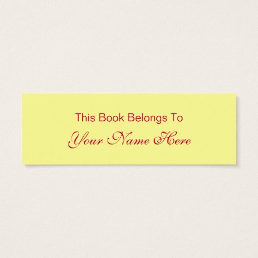 red rainbow bookmark (Back)