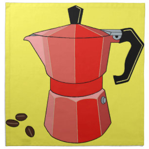 Red Rainbow Espresso Cloth Napkin