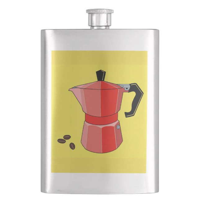 Red Rainbow Espresso Flask (Front)