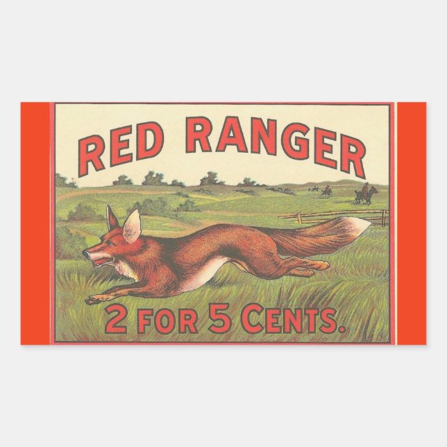 Red Ranger Rectangular Sticker (Front)