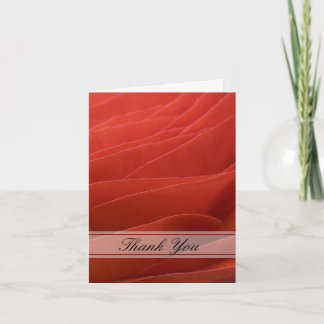 Red Ranunculus Bridesmaid Thank You Card