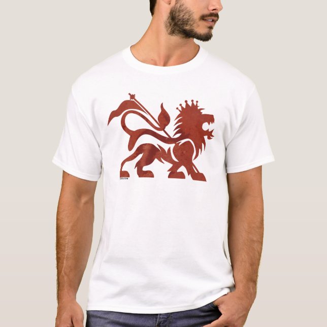 Red Ras Lion Tee by Skidone (Front)