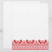 Red rearing horses (Front/Back)