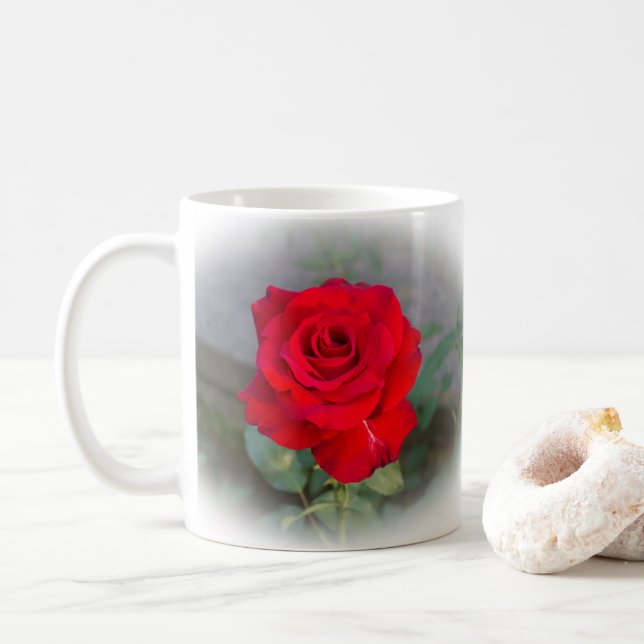 Red Red Rose Coffee Mug (With Donut)