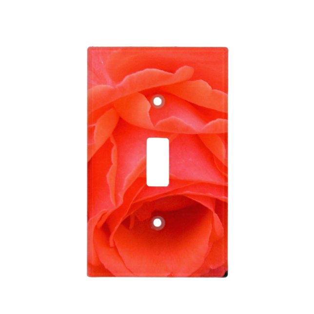 Red Red Rose Light Switch Cover (Front)