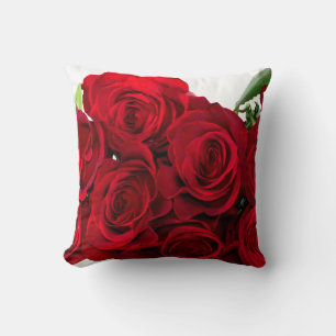 Red Red Rose Throw Pillow