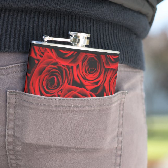 Red Red Roses Flask (In Situ)
