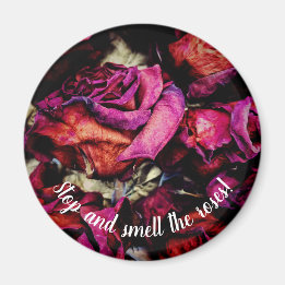 Red Red Roses Floral Magnet