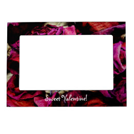 Red Red Roses Floral Magnetic Frame