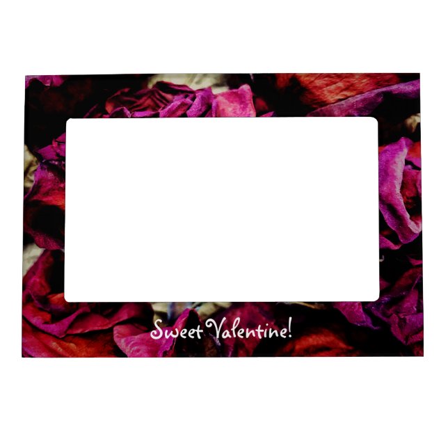 Red Red Roses Floral Magnetic Frame (Front)