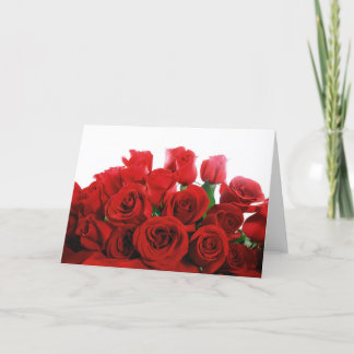 Red Red Roses Valentine's Day Card
