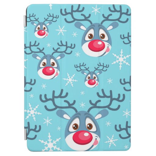 Red Reindeer Christmas iPad Pro Cover