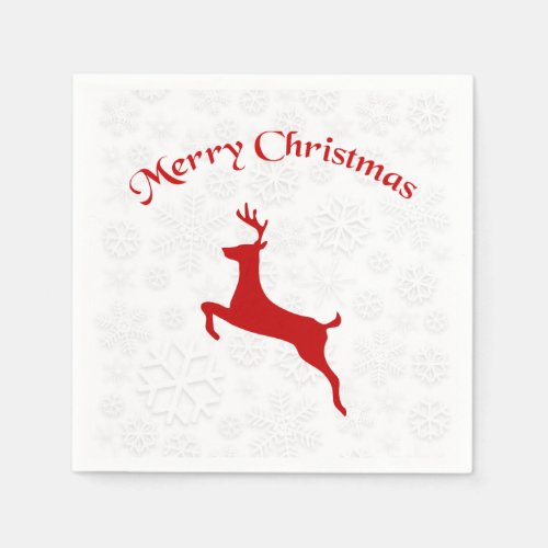 Red Reindeer Napkins