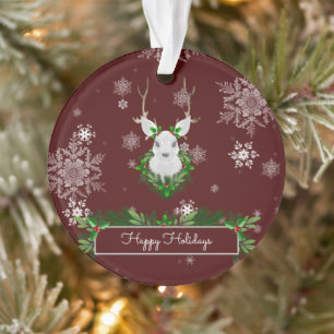 Red Reindeer Ornament