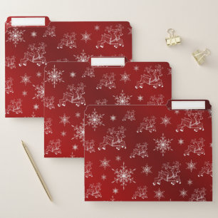 red,reindeer, star, stars, snowflake, christmas file folder