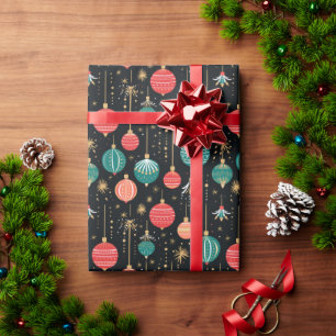 Red Reindeer Traditional Christmas Gift Wrap