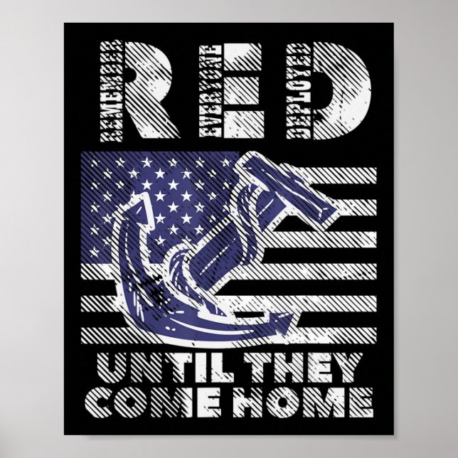 RED Remember Everyone Deployed Until Come Home Mem Poster (Front)