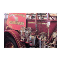 Red REO Speed Wagon Fire Engine
