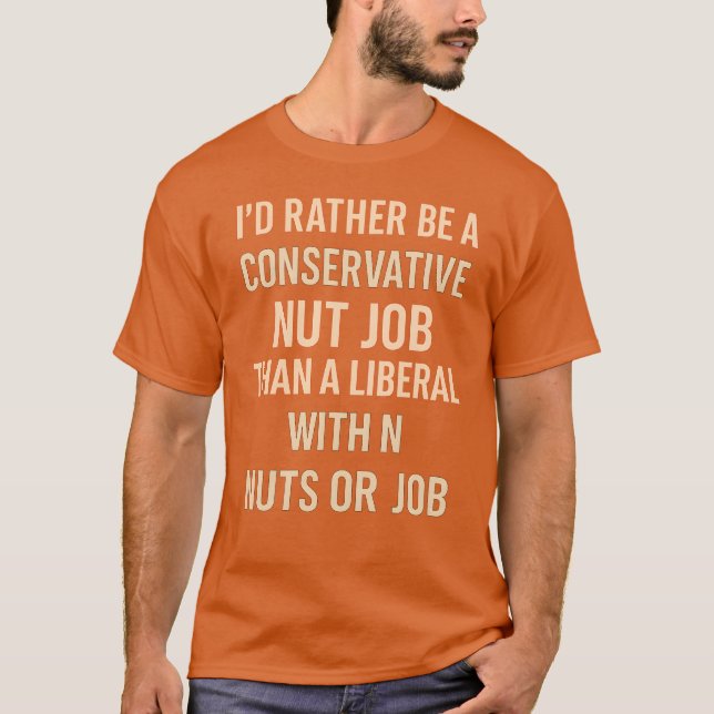 Red Republican Graphic Slogan T-Shirt (Front)