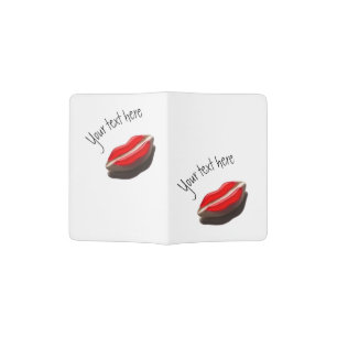 Red Retro Lips Passport Holder