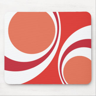 red retro mouse pad