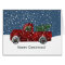 Red Retro Truck Christmas Tree
