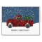 Red Retro Truck Christmas Tree