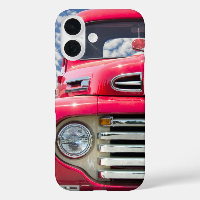 Red Retro Truck With Fuzzy Dice Case-Mate iPhone Case (Back)