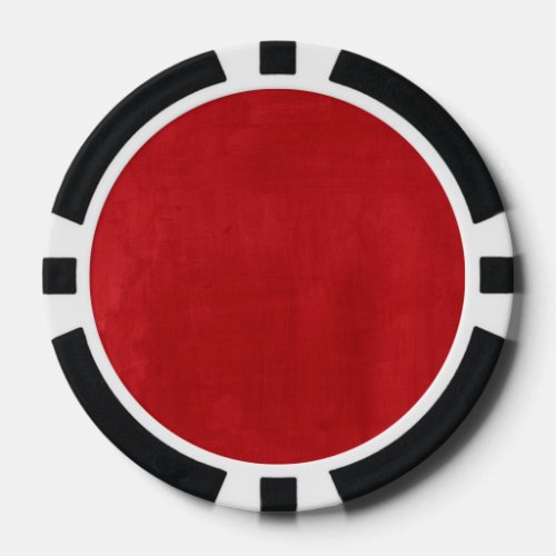 Red Retro Watercolor Texture Poker Chips