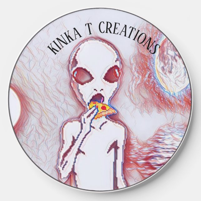 Red Retroroni  Wireless Charger (Front)