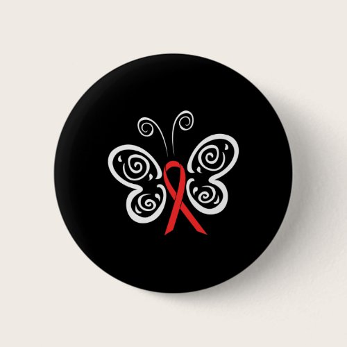 Red Ribbon Butterfly Blood Cancer Hiv Aids Awarene