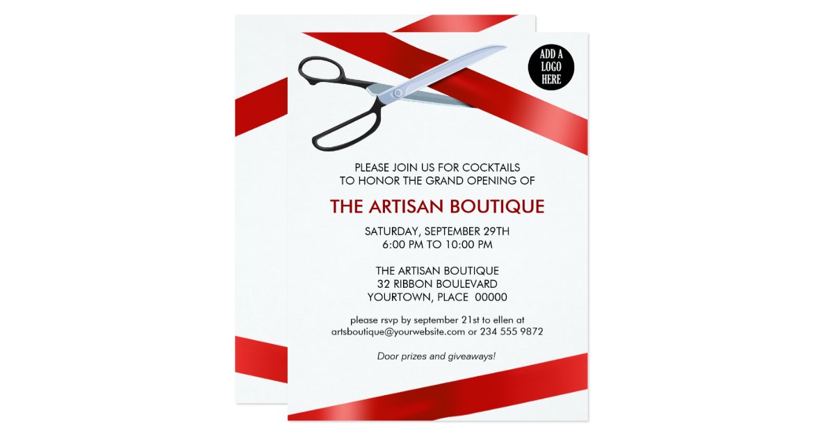 Ribbon Cutting Invitation Template 10
