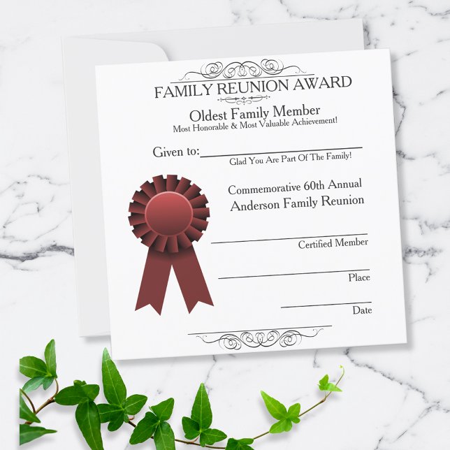 Red Ribbon Elegant Family Reunion Awards Red (Creator Uploaded)