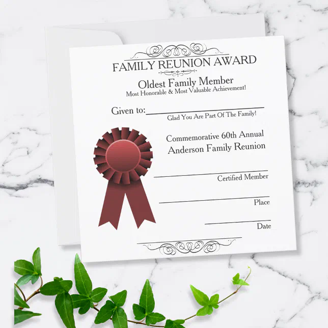 Red Ribbon Elegant Family Reunion Awards Template | Zazzle red-ribbon-elegant-family-reunion-awards-template-zazzle