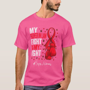 Red Ribbon Father in law Sepsis Awareness T-Shirt