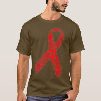 Red Ribbon Fight HIV AIDS Awareness Premium T-Shirt