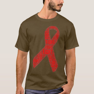 Red Ribbon Fight HIV AIDS Awareness Premium  T-Shirt