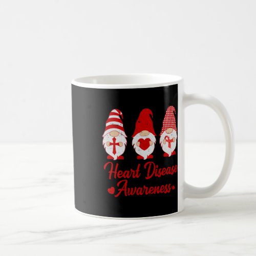 Red Ribbon Gnome Heart Disease Awareness Costume W Coffee Mug