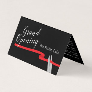 Red Ribbon, Grand Opening Ceremony Photo/Map Card