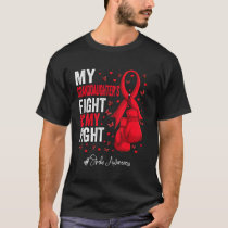 Red Ribbon Granddaughter Stroke Awareness T-Shirt