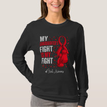 Red Ribbon Granddaughter Stroke Awareness T-Shirt