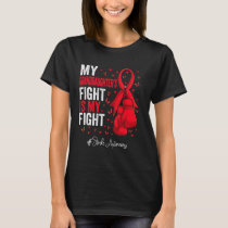 Red Ribbon Granddaughter Stroke Awareness T-Shirt
