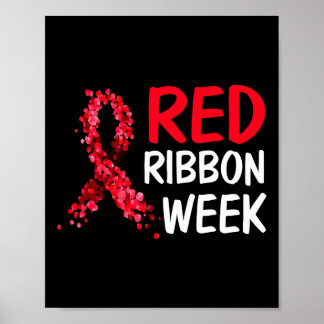 Red Ribbon Graphic For Red Ribbon Week  Poster