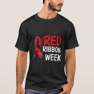 Red Ribbon Graphic For Red Ribbon Week  T-Shirt