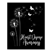 Red Ribbon Heart Disease Awareness Month American  Poster