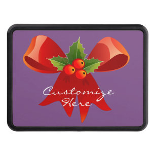 Red Ribbon Holly  Thunder_Cove Hitch Cover