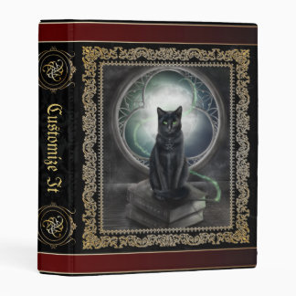 Red ribbon Medieval Witches Book Of Shadows Mini Binder
