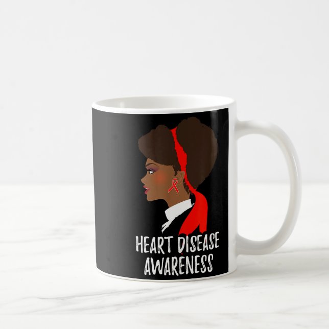 Red Ribbon Month _ National Heart Disease Awarenes Coffee Mug (Right)