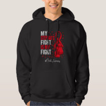 Red Ribbon Stepdad Stroke Awareness Hoodie