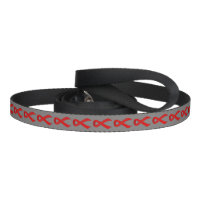 Red Ribbon Support Pet Leash Zazzle